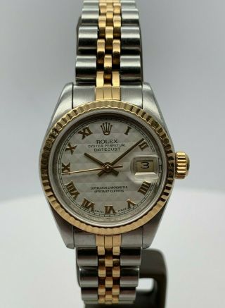 Rolex Ladies Datejust Ref.  69173 Two Tone Steel 18kt Cir 1986 Swiss Watch Wow Nr