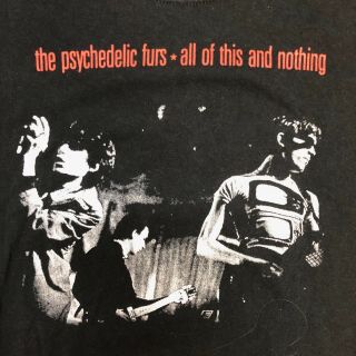 Psychedelic Furs All of This and Nothing T - Shirt Medium Richard Butler Post Punk 2