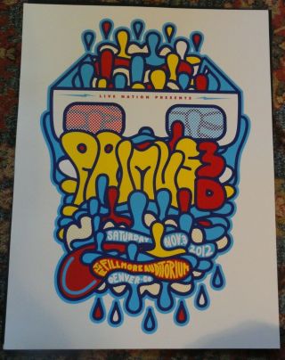 Primus 3d Poster The Fillmore Auditorium Denver Co Nov 3 2012