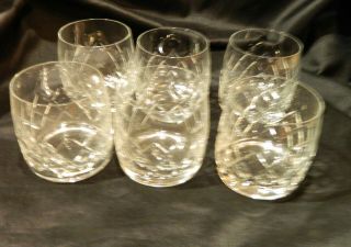 Bohemia Bristol Crystal Six Whisky/spirit Glasses
