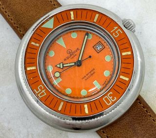 Vintage Aquadive 1000 Diver Wristwatch Bakelite Bezel 3