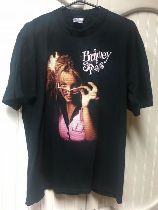 Vintage 2000 Brittany Spears Tour T Shirt L Concert Tee Authentic