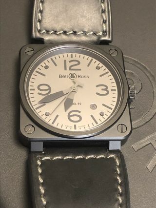 Bell & Ross BR03 - 92 Commando Automatic Movement Grey Dial Matte Black 3