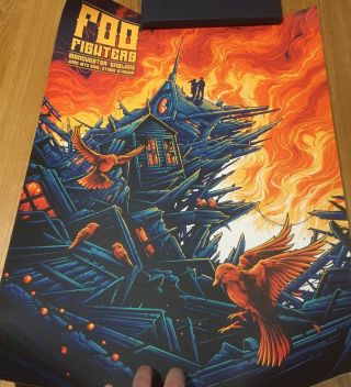 Foo Fighters 2018 Manchester Screen Print Show Poster