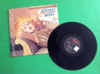 Vintage 1986 Cyndi Lauper Change Of Heart Extended 12 " Record Vinyl Album
