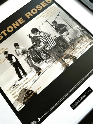 The Stone Roses - Framed Album Artwork - Edition - Certificate - Metal Plaque 2