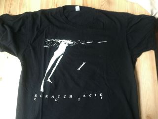 Scratch Acid 2011 Tour Shirt Mens M Jesus Lizard Big Black