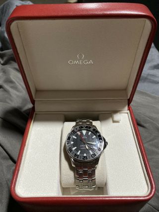 Omega Seamaster Gmt 50th Anniversary Chronometer Mens Watch 2534.  50