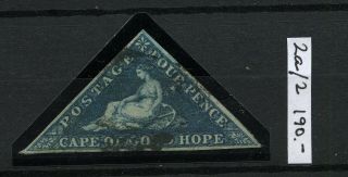Cape Of Good Hope 1853 Scott 2a Sg 2 Cv$190.  00