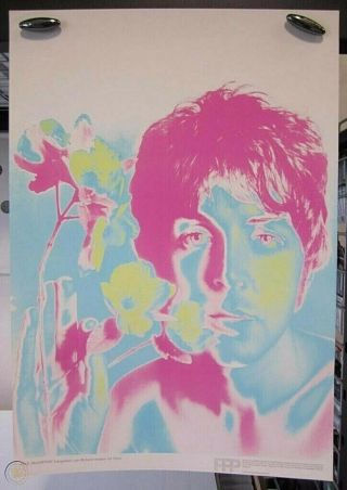 Paul Mccartney Beatles Richard Avedon Poster Psychedelic Nems 3921