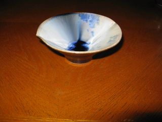 Bill Campbell Studio Pottery Pennsylvania Blue Glaze Small Bowl 5 - 1/4 "