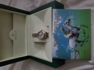 Rolex Oyster Perpetual Datejust 14k/ss Gold Ladies Watch Jubilee Bracelet.