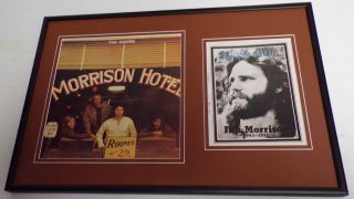 Jim Morrison Framed 12x18 Rolling Stone & Doors Morrison Hotel Cover Display