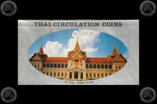 Thailand 1992 (be2535) Official Set - 8 Coins (1 - 50 Satang,  1 - 10 Baht) Unc