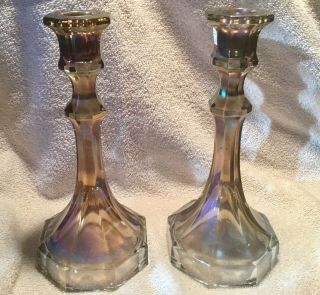Carnival Delta Base Or Colonial Candle Holders In Smoke “super