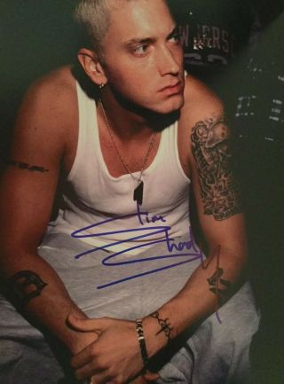 Eminem (the Real Slim Shady) Hand Signed Autographed 8 X 10 Photo W/coa