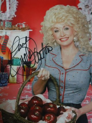 Holiday Special - - Dolly Parton Signed Color Christmas Photo