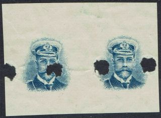 Southern Rhodesia 1924 Kgv Admiral Proof Pair Center Only