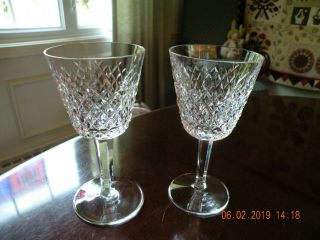 Waterford Crystal Alana Pattern Wine Goblet (1) One