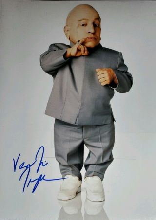 Vern Troyer Hand Signed 8x10 Photo W/holo Austin Powers