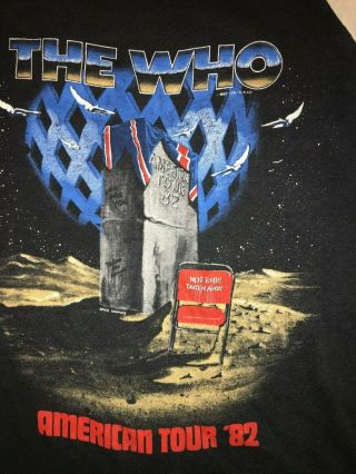 Vintage 1982 The Who American Tour Concert Shirt L