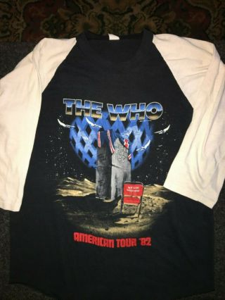 Vintage 1982 THE WHO American Tour Concert shirt L 2