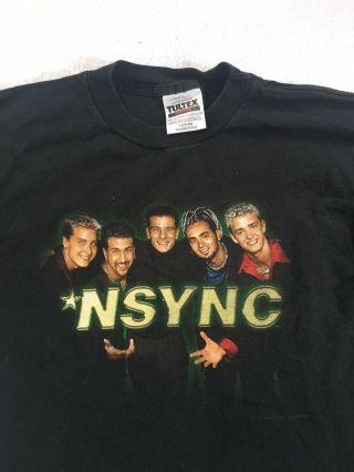 Nsync Home For Christmas Justin Timberlake Concert T - Shirt Youth Large Vintage