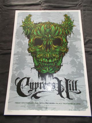 ,  2008 Cypress Hill Gig Poster Melbourne Concert February 15th,  Ken Taylor