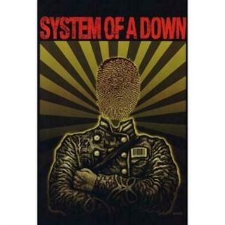 System Of A Down Poster Thumbprint Head