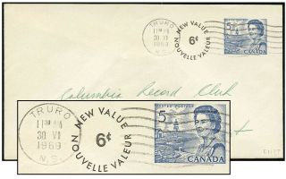 Canada 6¢/5¢ Centennial Unlined Pse Jun 1969 Webb En97