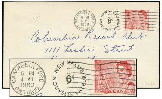 Canada 6¢/4¢ Centennial Unlined Pse Jul 1969 Webb En94