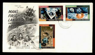Dr Who 1969 Trinidad And Tobago Moon Landing Space Fdc C138530