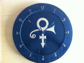 Prince Large Love Symbol Wooden Clock