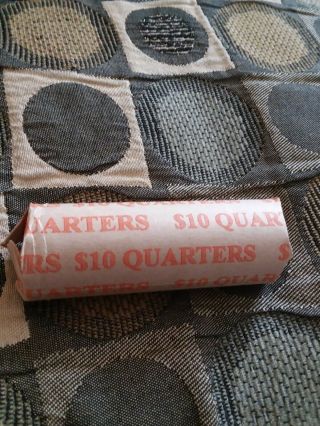 Washington Quarters (1) Roll Of 40 $10 Face Value 90 Silver Mixed Dates