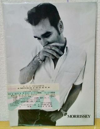 Morrissey Japan Tour 1995 Poster / Program W/ticket Smiths