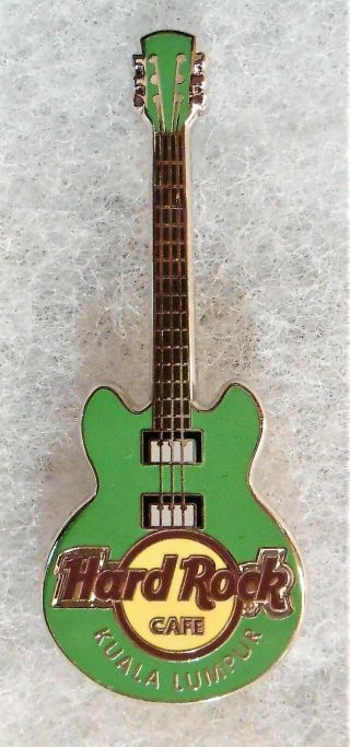 Hard Rock Cafe Kuala Lumpur Core Guitar Series 3 String Green Guitar Pin 74659