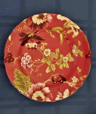 China Dinnerware 5 - Piece Place Setting Lutece Summer Botanical Fleur Rouge 3