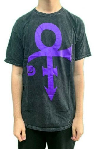 Prince Symbol Purple Mineral Wash Xl Official Us Bravado T - Shirt Bnwt