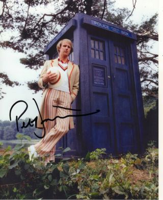 Peter Davison Autograph 8x10 Photo Doctor Who Signed Zobie