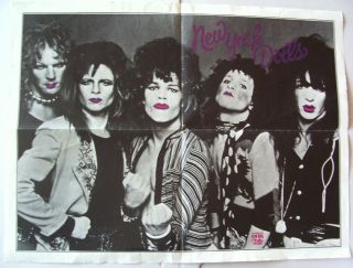 York Dolls 1973 Poster Mercury Oor Glam Punk