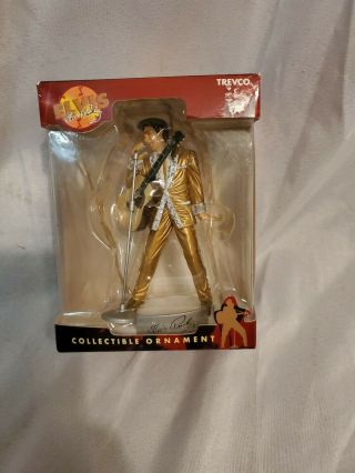 Elvis Presley Collectible Ornament - Gold Lame Suit - 2002 Trevco