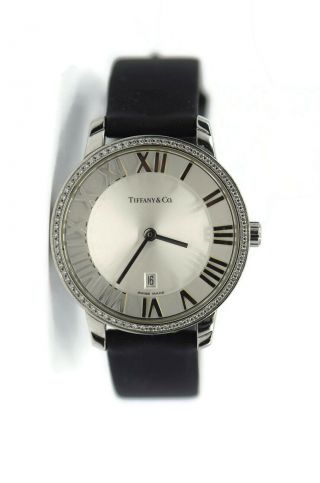 Tiffany & Co Atlas Diamond Stainless Steel Watch