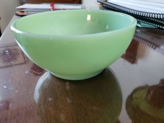 Vintage Jadite Green Fire King 5” Cereal Chili Bowl A,  L@@k