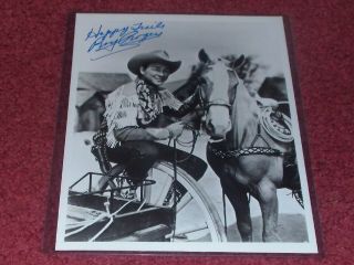 Roy Rogers Signed Autographed 8x10 Photo Happy Trails Autograph World