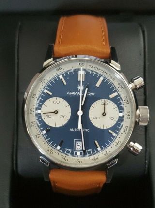 Hamilton Intra - Matic 68 Automatic Chronograph Blue Dial H38416541 40mm
