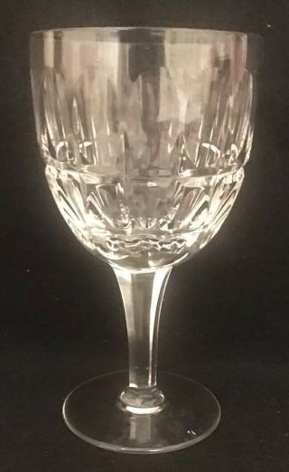 5 Fantastic Vintage Stuart Clifton Park Crystal Wine / Water Goblets Glasses 3