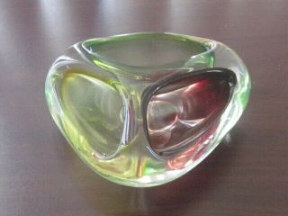 Vintage Murano Glass Ashtray Mid Century Ex Nr