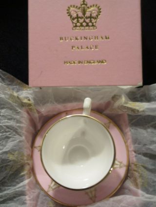 Buckingham Palace Mini Tea Cup And Attached Saucer Made In England In Org.  Box