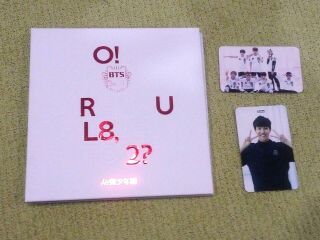 Bts " O R U L8,  2? Cd & Photo Book With Official Photo Cards