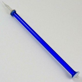 Vintage Cobalt Blue Hand Blown Art Glass Dip Pen
